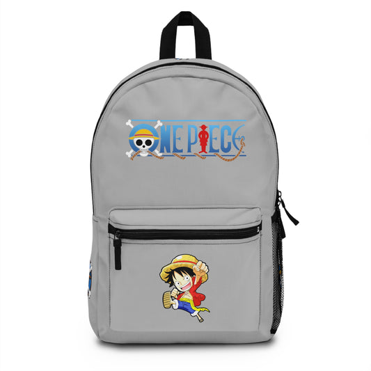 Monkey D. Luffy One Piece Anime Backpack Light grey 🏴☠️