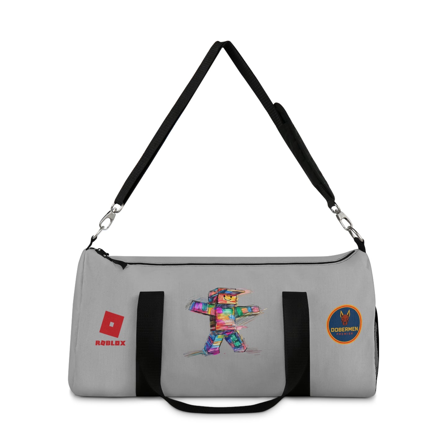 Roblox Themed Duffel Bag Light grey 🧒🕹️ 👧