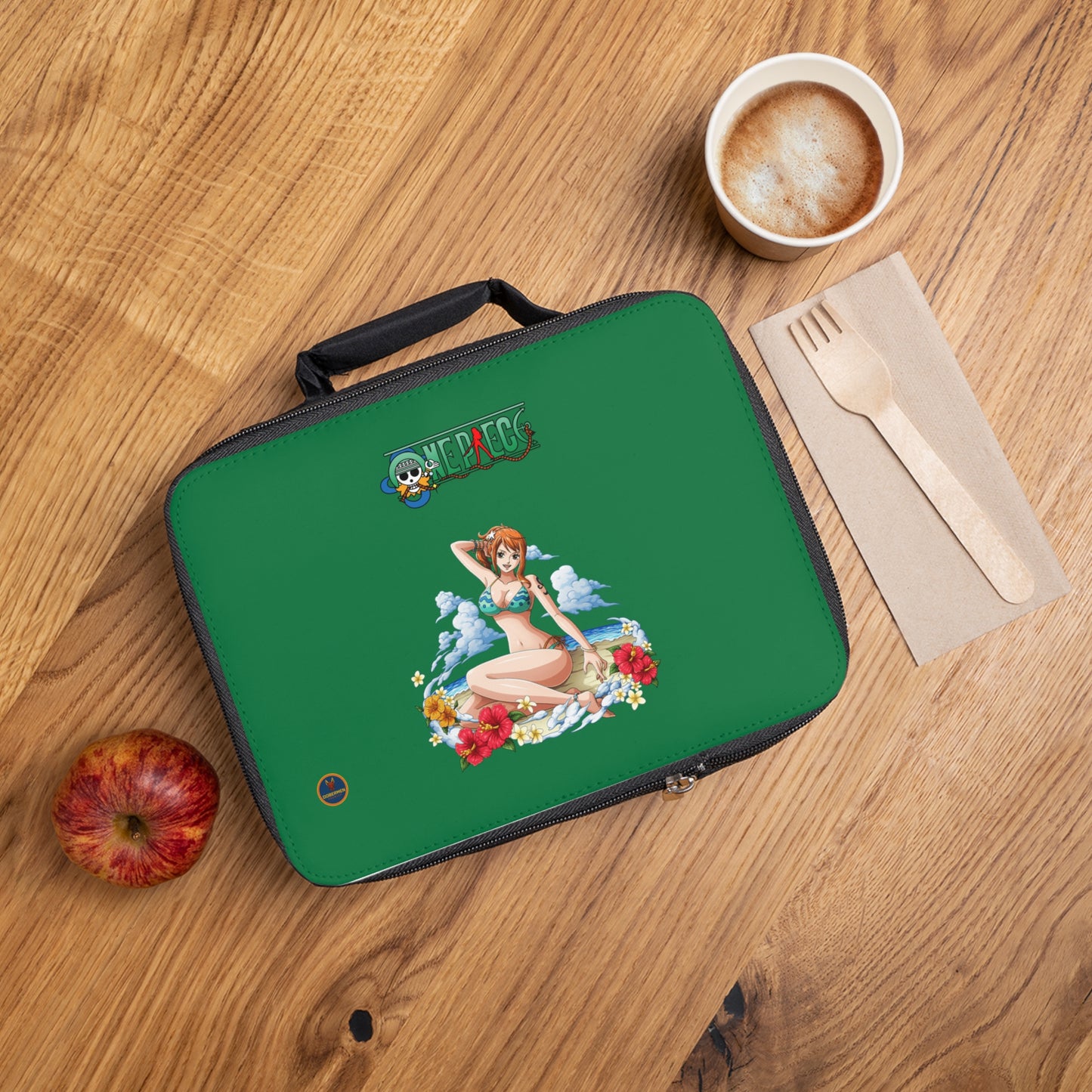 Nami One Piece Anime Lunch Bag Dark green 🍱