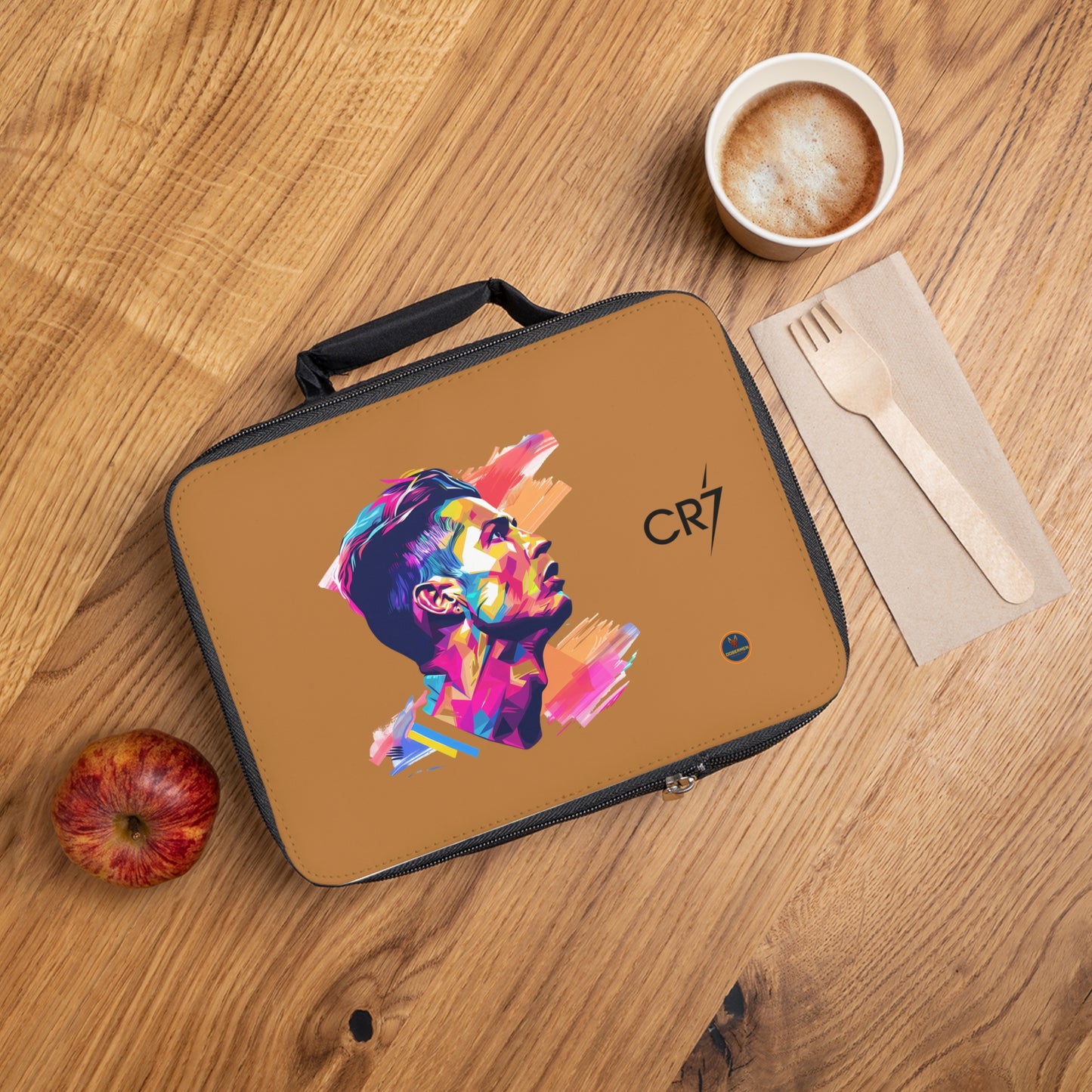 Cristiano Ronaldo CR7 Thermal Lunch Bag Light brown ⚽🥶