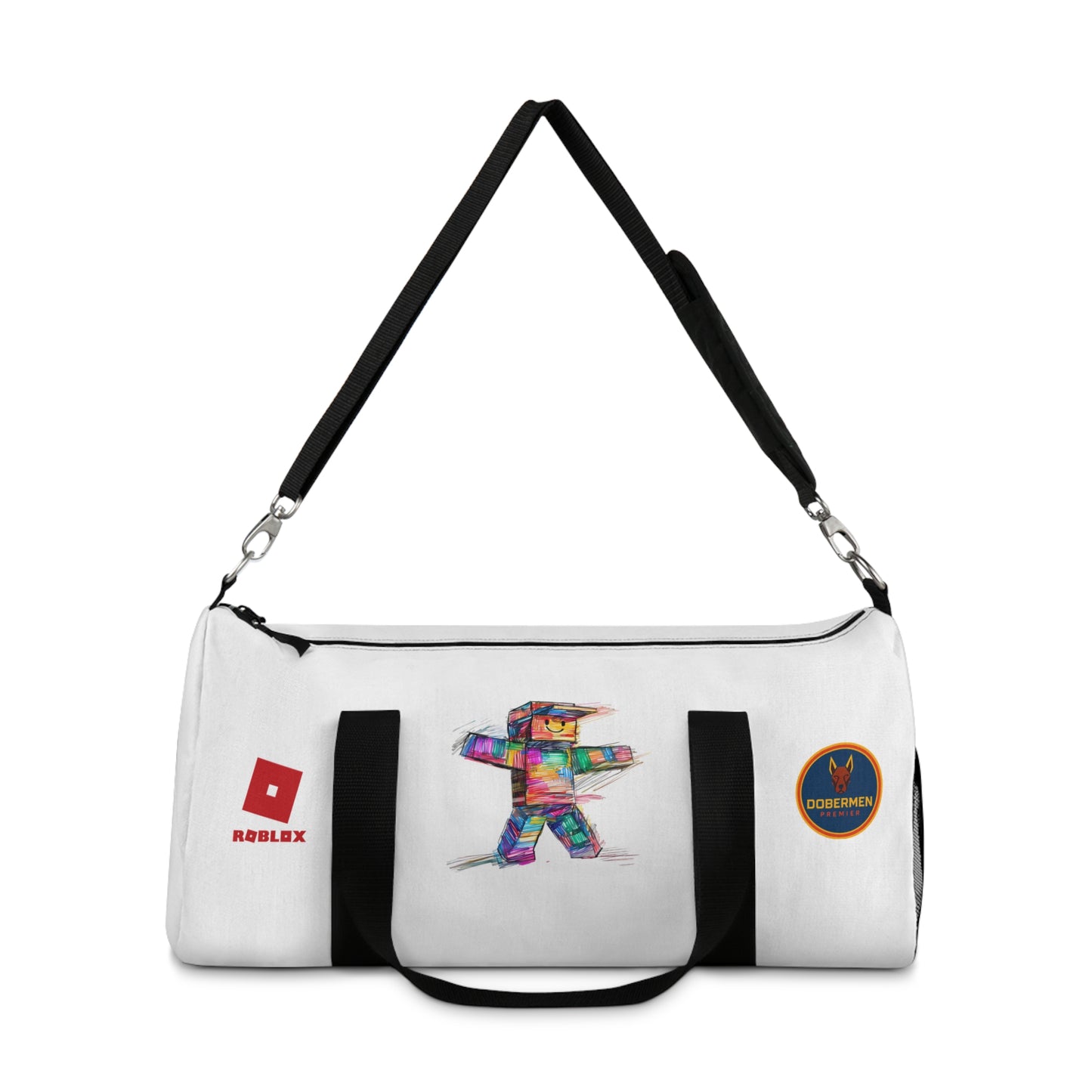 Roblox Themed Duffel Bag White 🧒🕹️ 👧