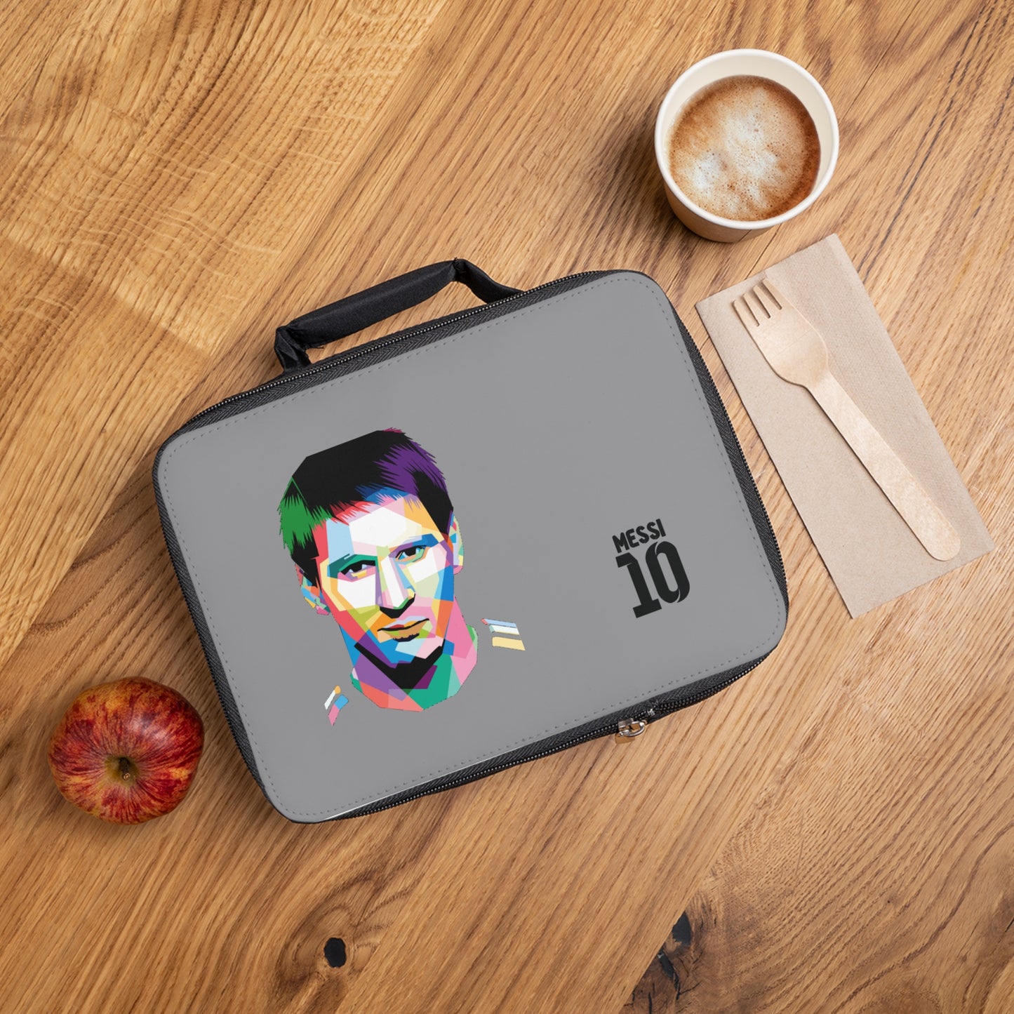 Lionel Messi LM10 Thermal Lunch Bag Grey ⚽🥶