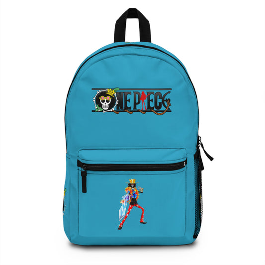 Brook One Piece Anime Backpack Turquoise 🎵