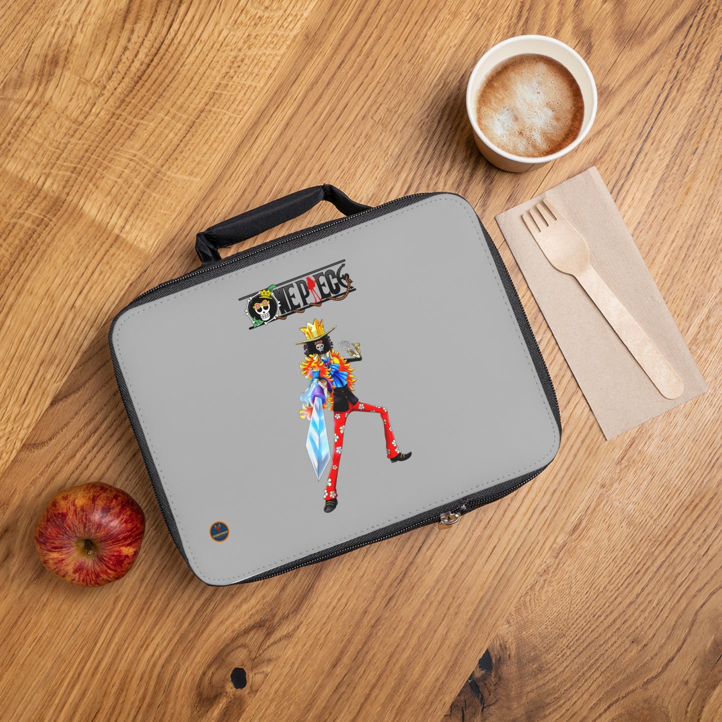 Brook One Piece Anime Lunch Bag Light grey 🍱