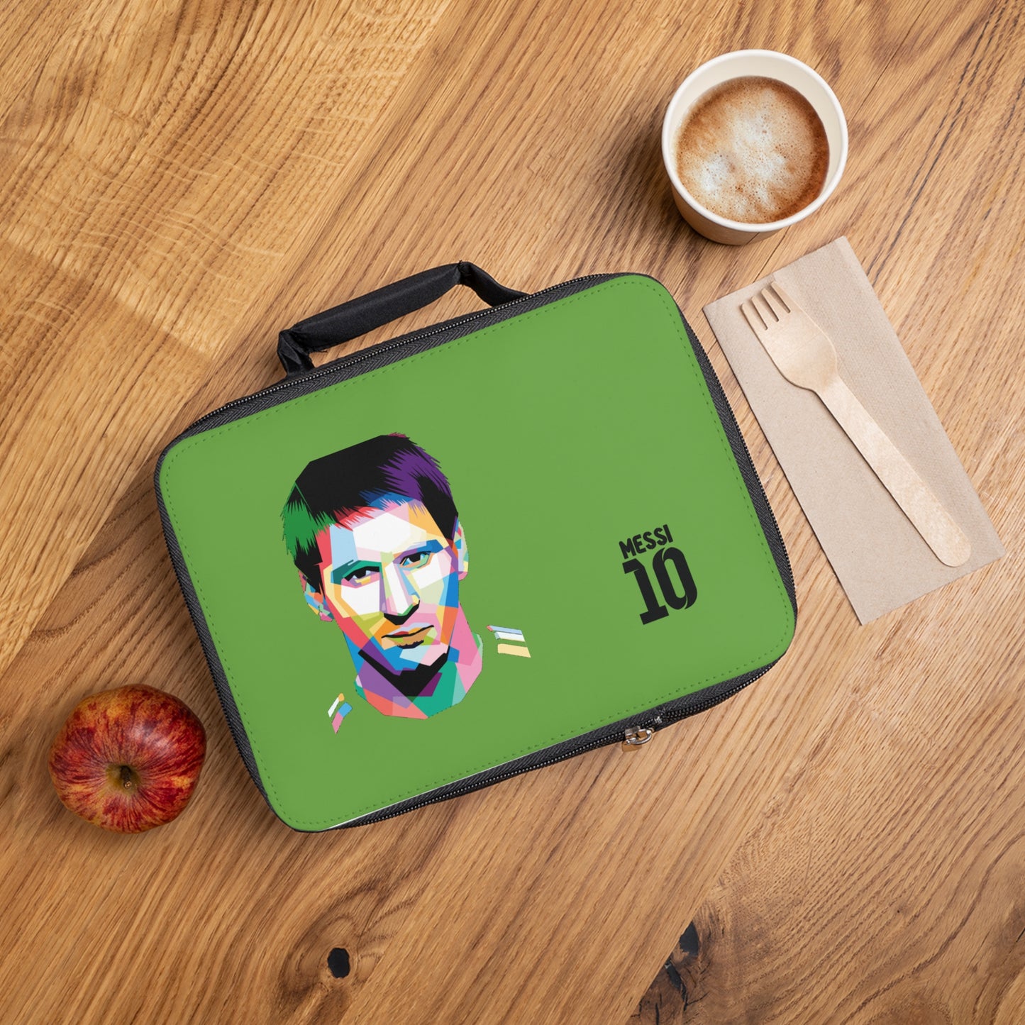 Lionel Messi LM10 Thermal Lunch Bag Green ⚽🥶
