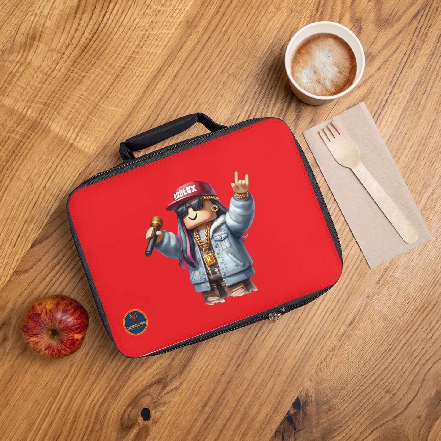 Insulated Roblox Lunch Tote Red 🎮✨⚡