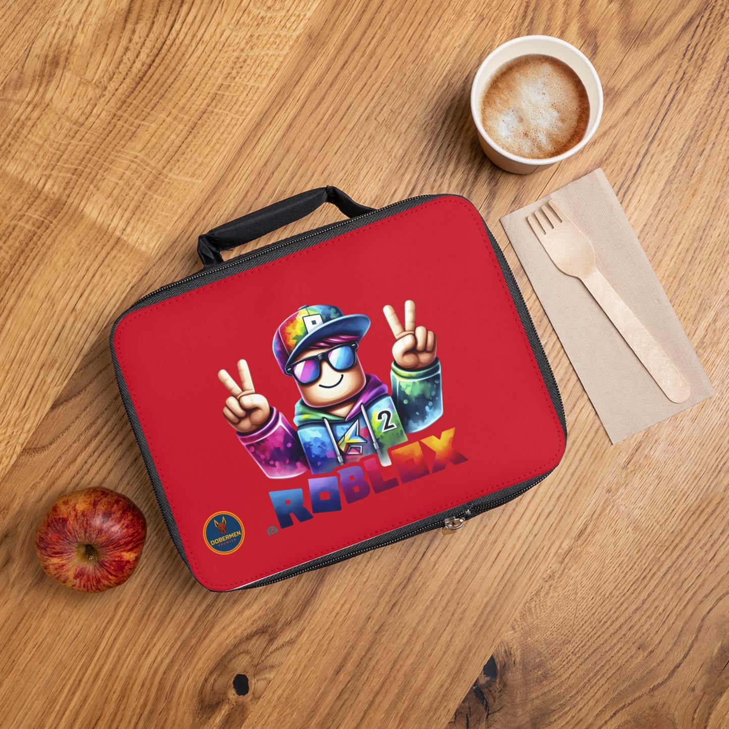 Roblox Fan Lunch Bag Dark red 🎮🎒✨