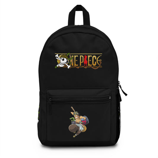 Usopp One Piece Anime Backpack Black 🎯