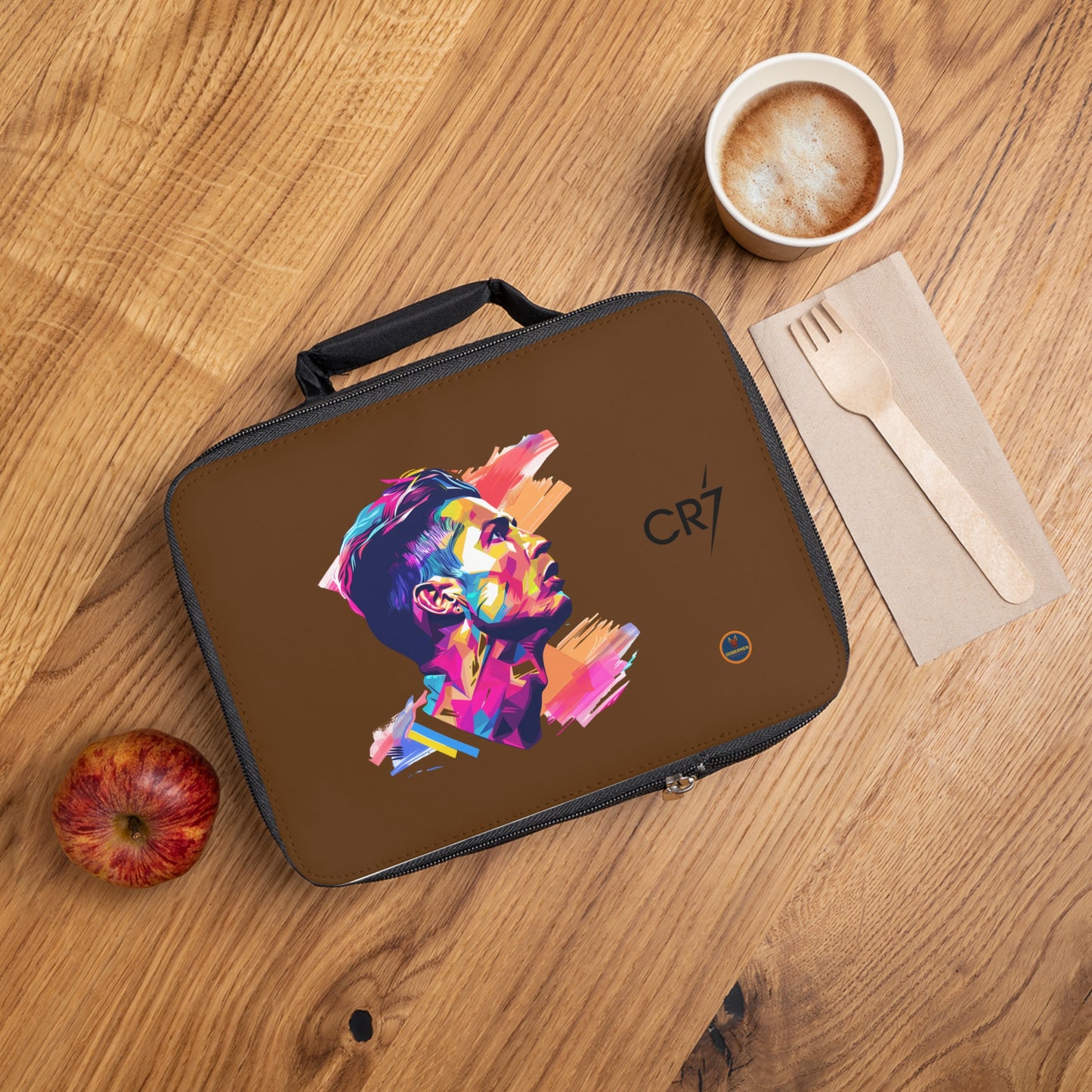 Cristiano Ronaldo CR7 Thermal Lunch Bag Brown ⚽🥶