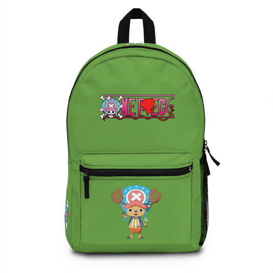 Tony Tony Chopper One Piece Premium Backpack Green 🎒✨