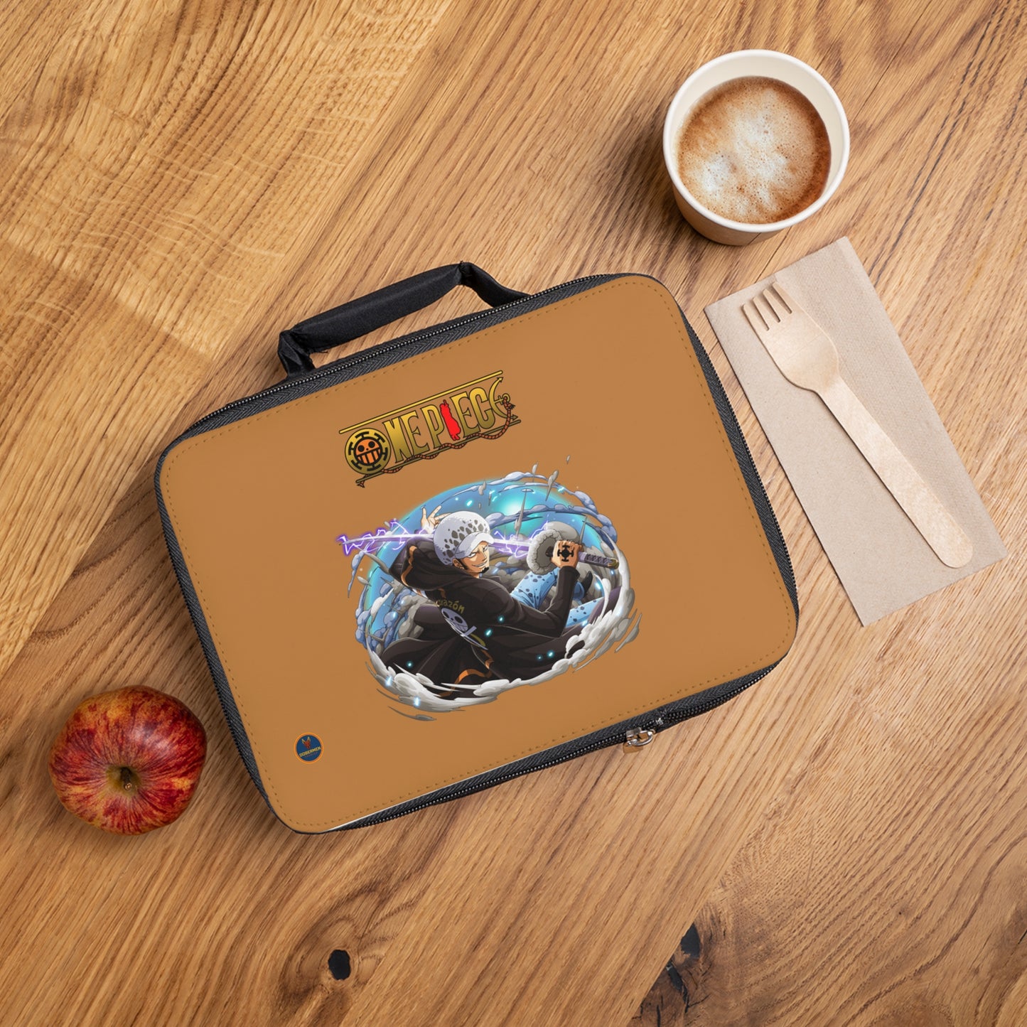 Trafalgar D. Water Law One Piece Anime Lunch Bag Light brown 🍱