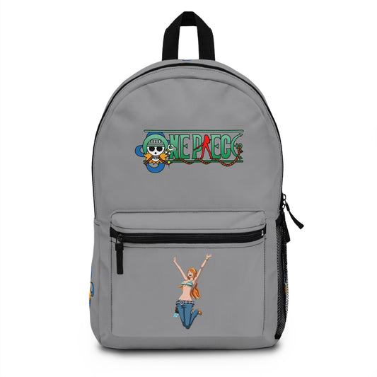 Nami One Piece Anime Backpack Grey 🗺️