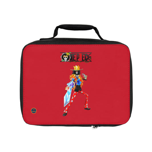 Brook One Piece Anime Lunch Bag Dark red 🍱