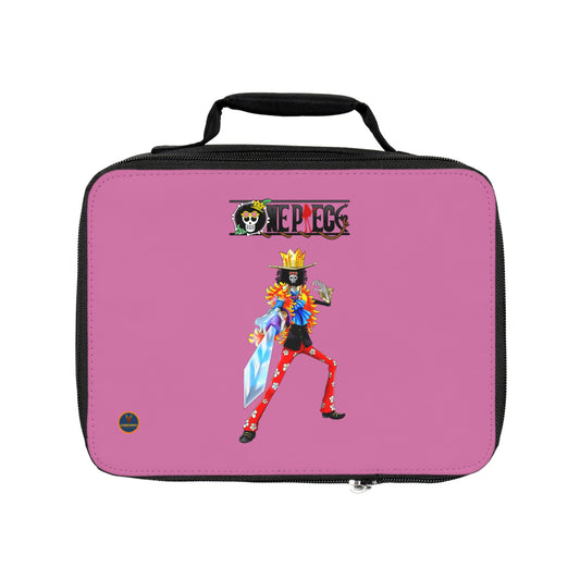 Brook One Piece Anime Lunch Bag Light pink 🍱
