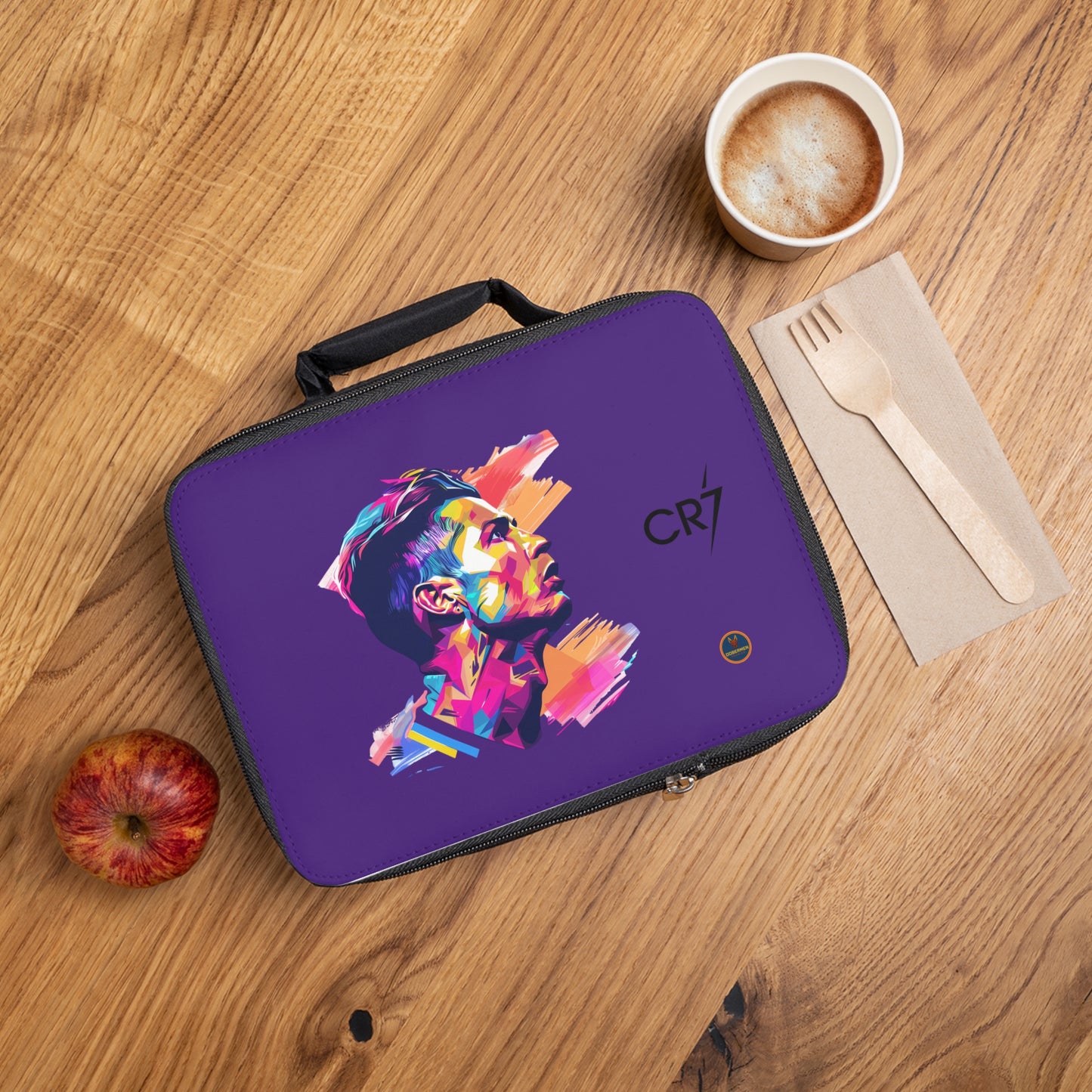 Cristiano Ronaldo CR7 Thermal Lunch Bag Purple ⚽🥶