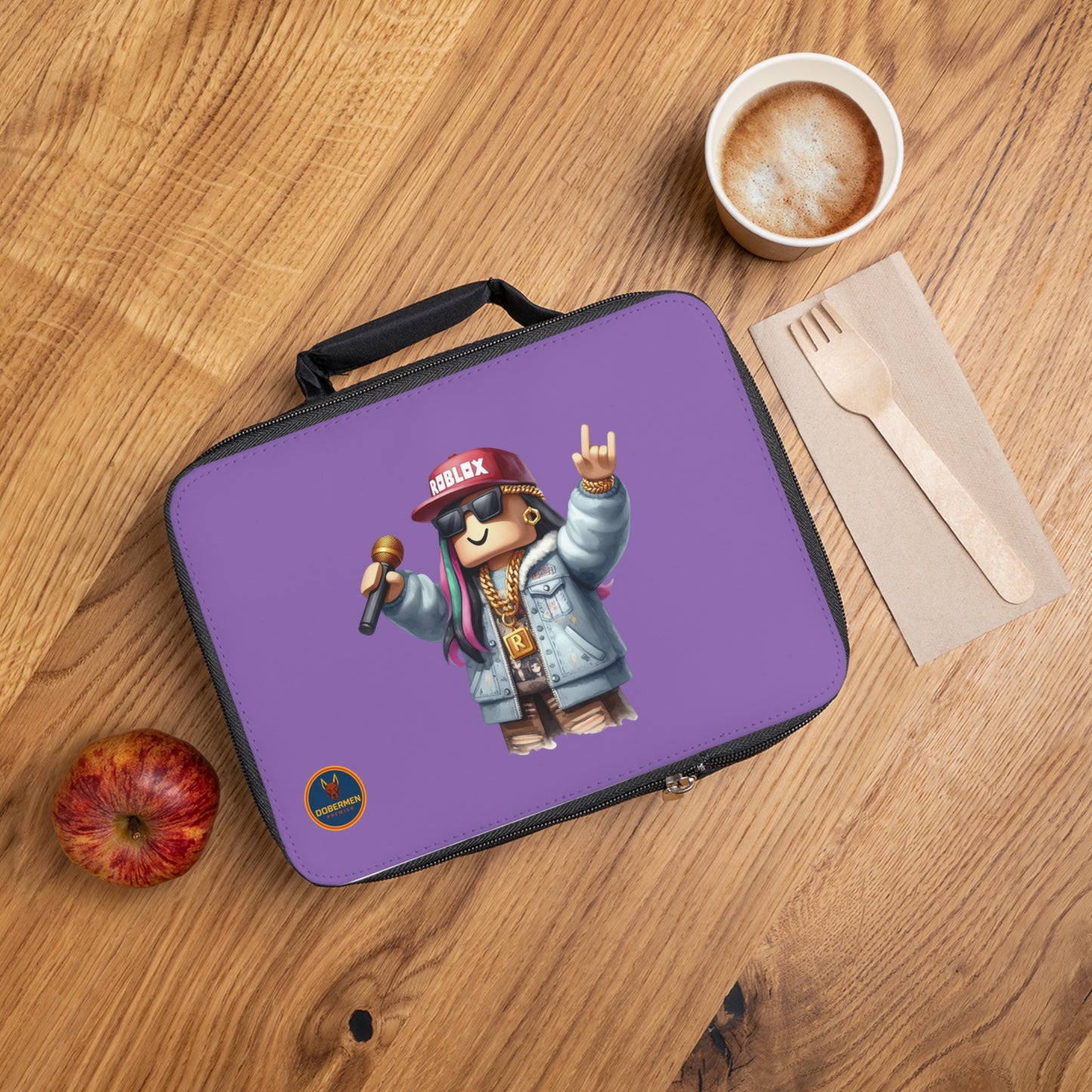 Insulated Roblox Lunch Tote Light purple 🎮✨⚡