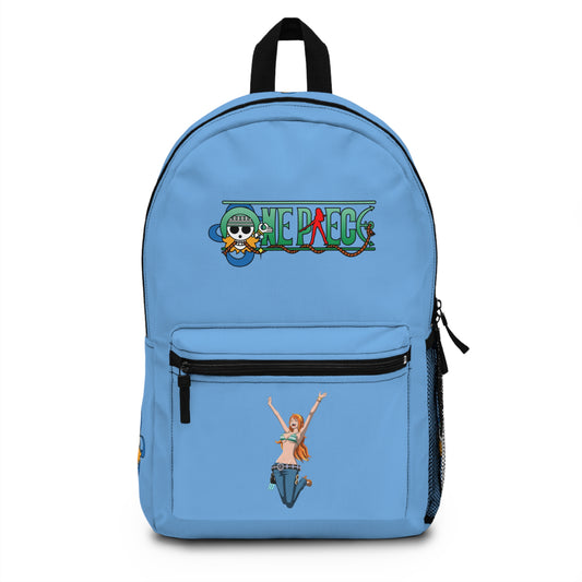 Nami One Piece Anime Backpack Light blue 🗺️