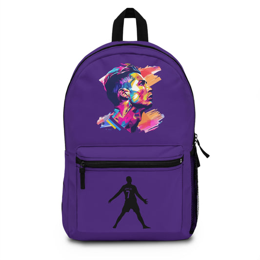 Cristiano Ronaldo CR7 School Backpack Purple 🎒⚽