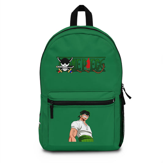 Roronoa Zoro One Piece Anime Backpack Dark green 🗡️