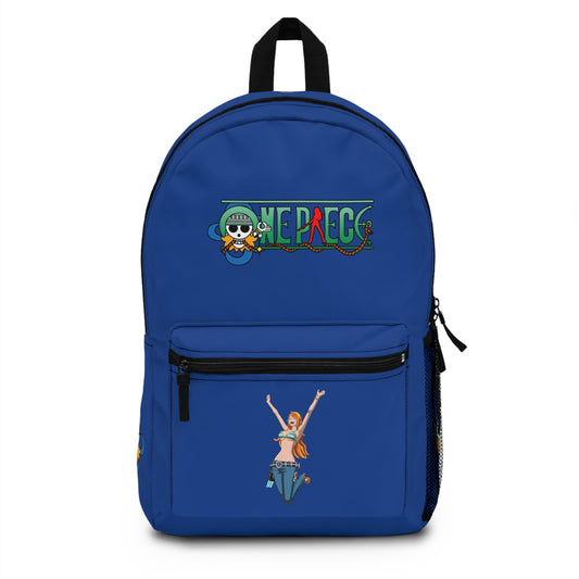 Nami One Piece Anime Backpack Dark blue 🗺️