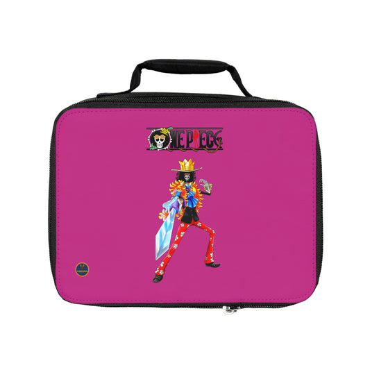 Brook One Piece Anime Lunch Bag Pink 🍱