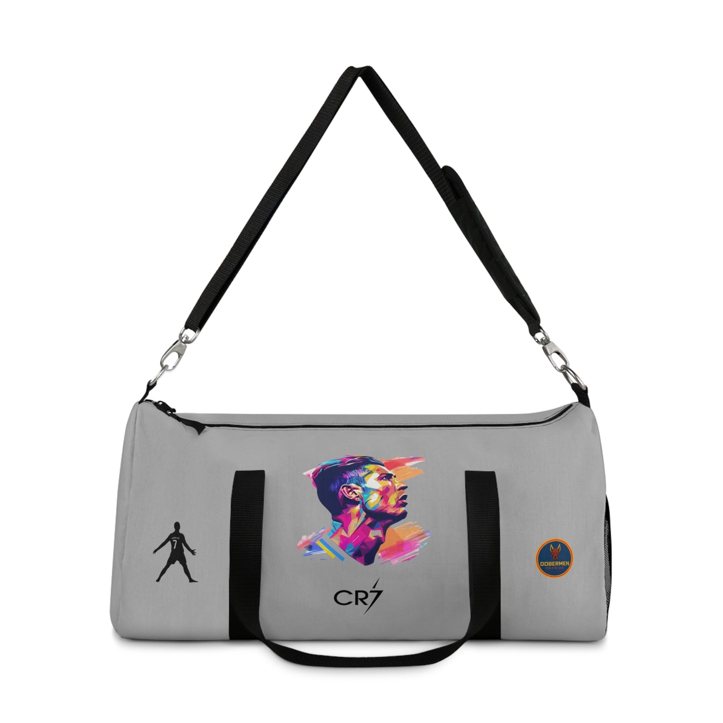 Premium Cristiano Ronaldo Duffel Bag Light grey 🏆⚽