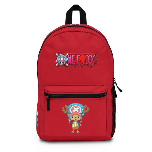 Tony Tony Chopper One Piece Premium Backpack Dark red 🎒✨