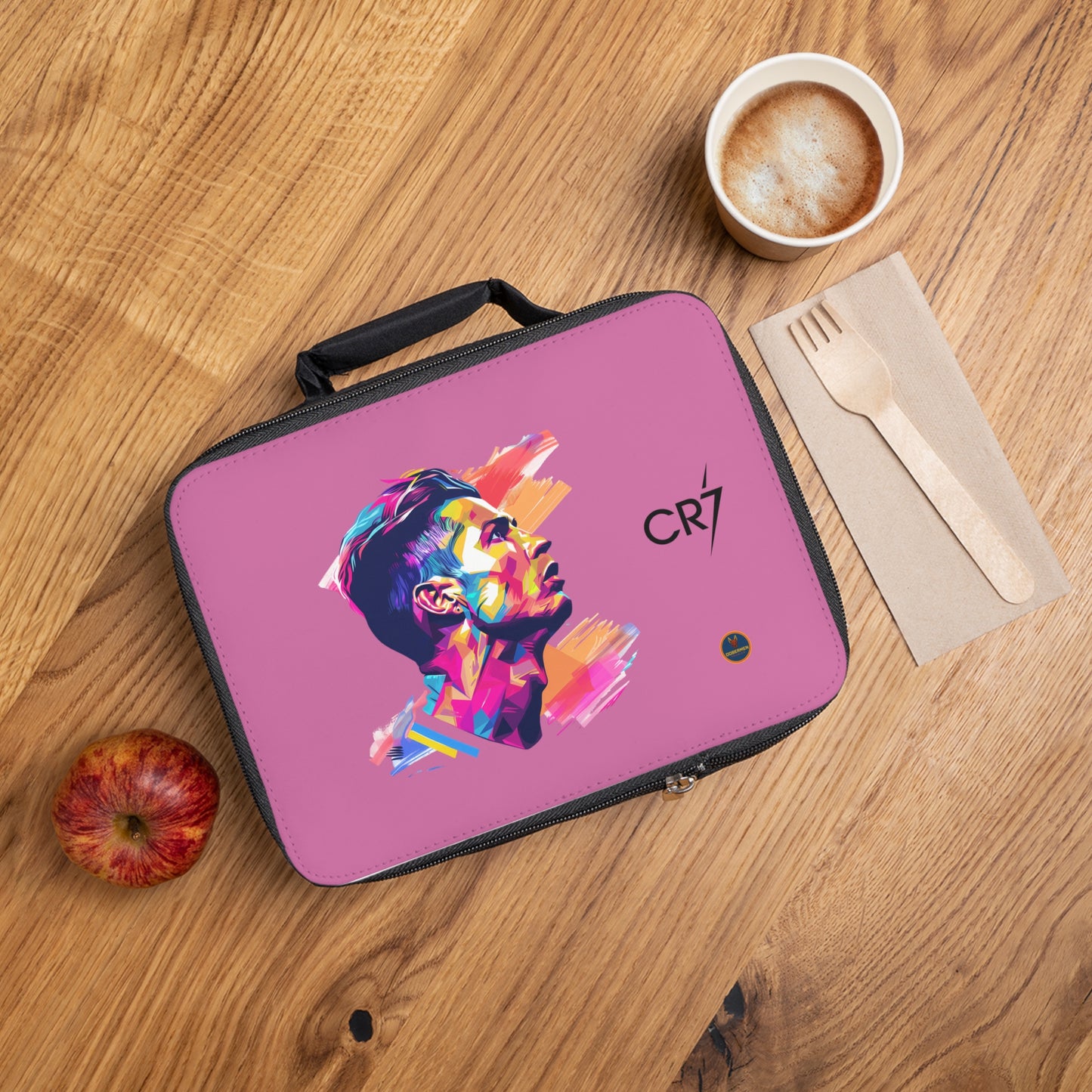 Cristiano Ronaldo CR7 Thermal Lunch Bag Light pink ⚽🥶
