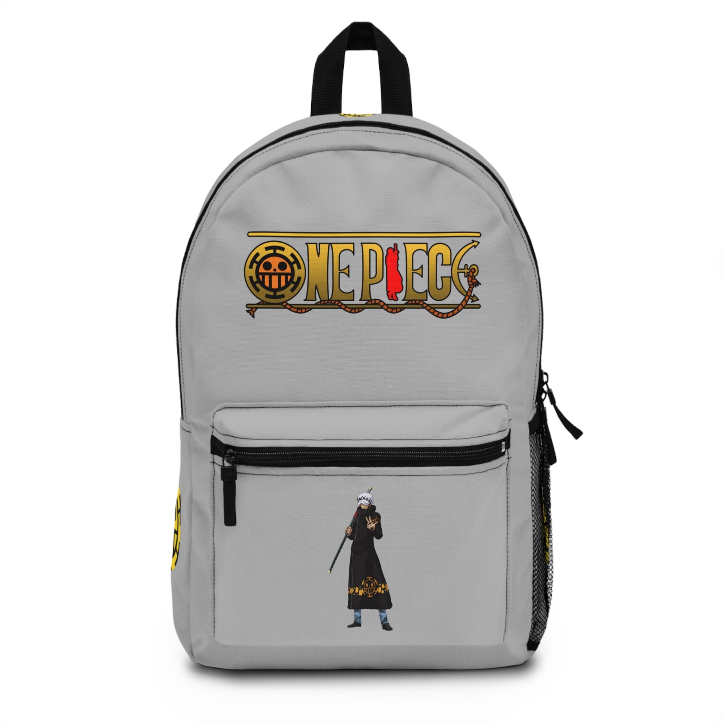 Trafalgar D. Water Law One Piece Anime Backpack Light grey ⚓