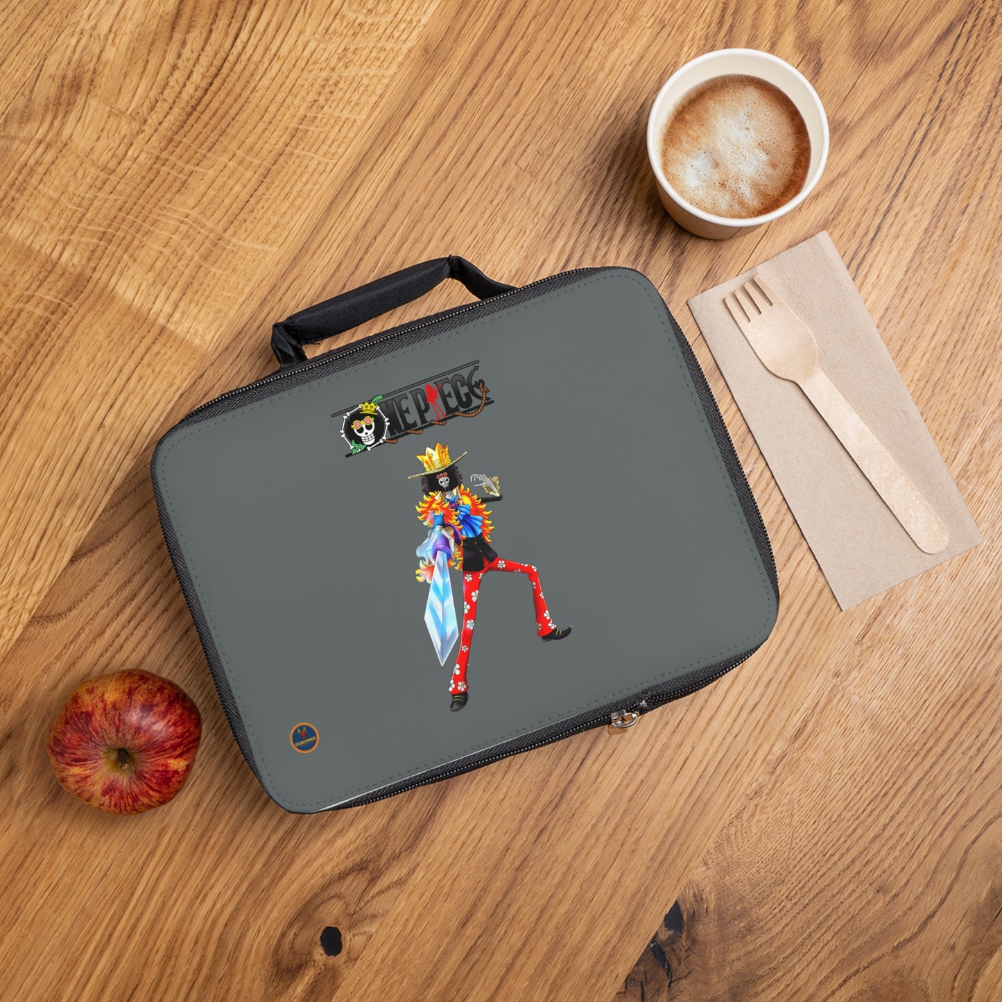 Brook One Piece Anime Lunch Bag Dark grey 🍱