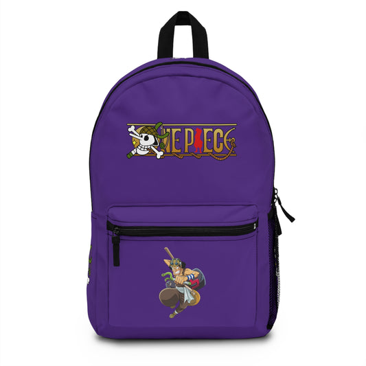 Usopp One Piece Anime Backpack Purple 🎯