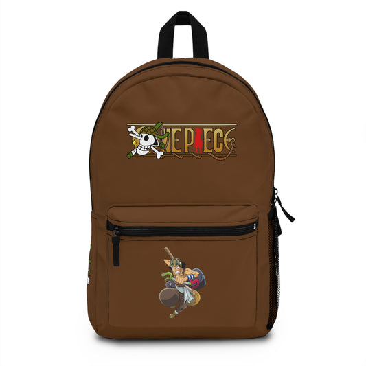 Usopp One Piece Anime Backpack Brown 🎯
