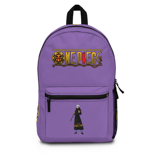Trafalgar D. Water Law One Piece Anime Backpack Light purple⚓
