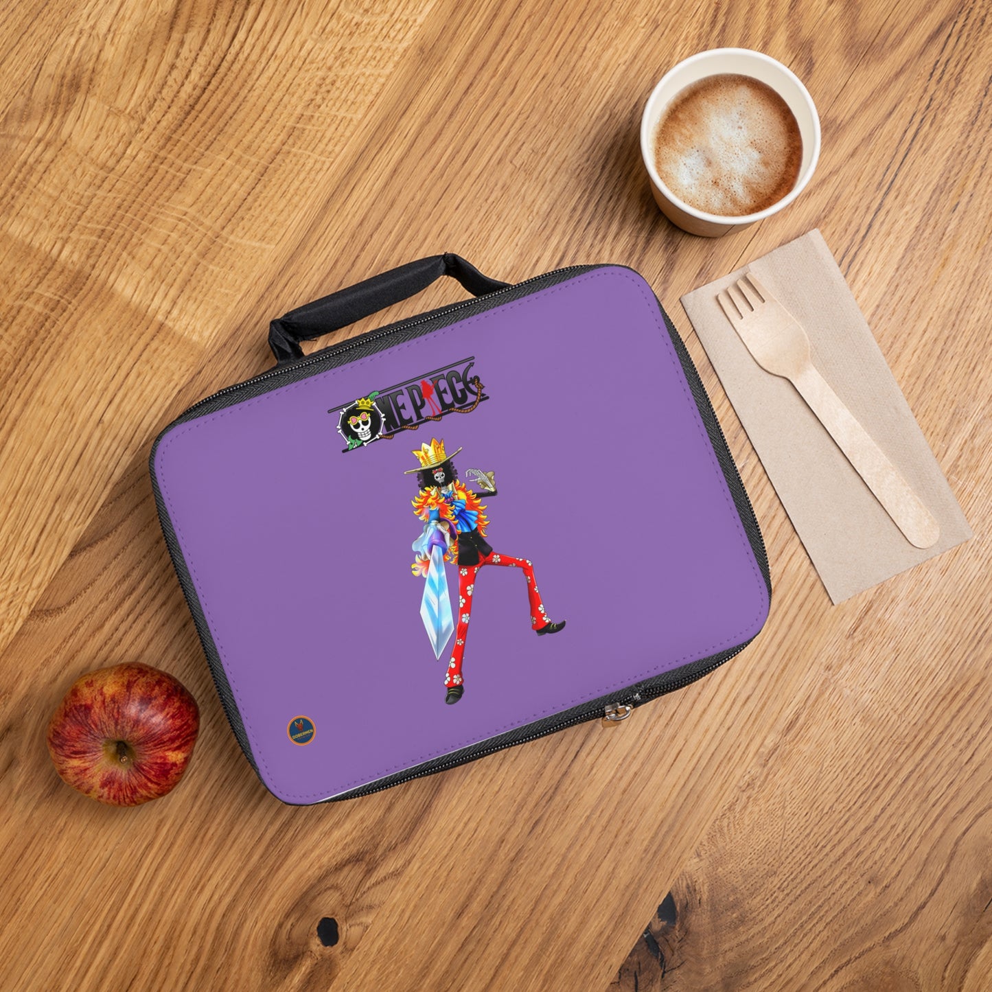Brook One Piece Anime Lunch Bag Light purple 🍱