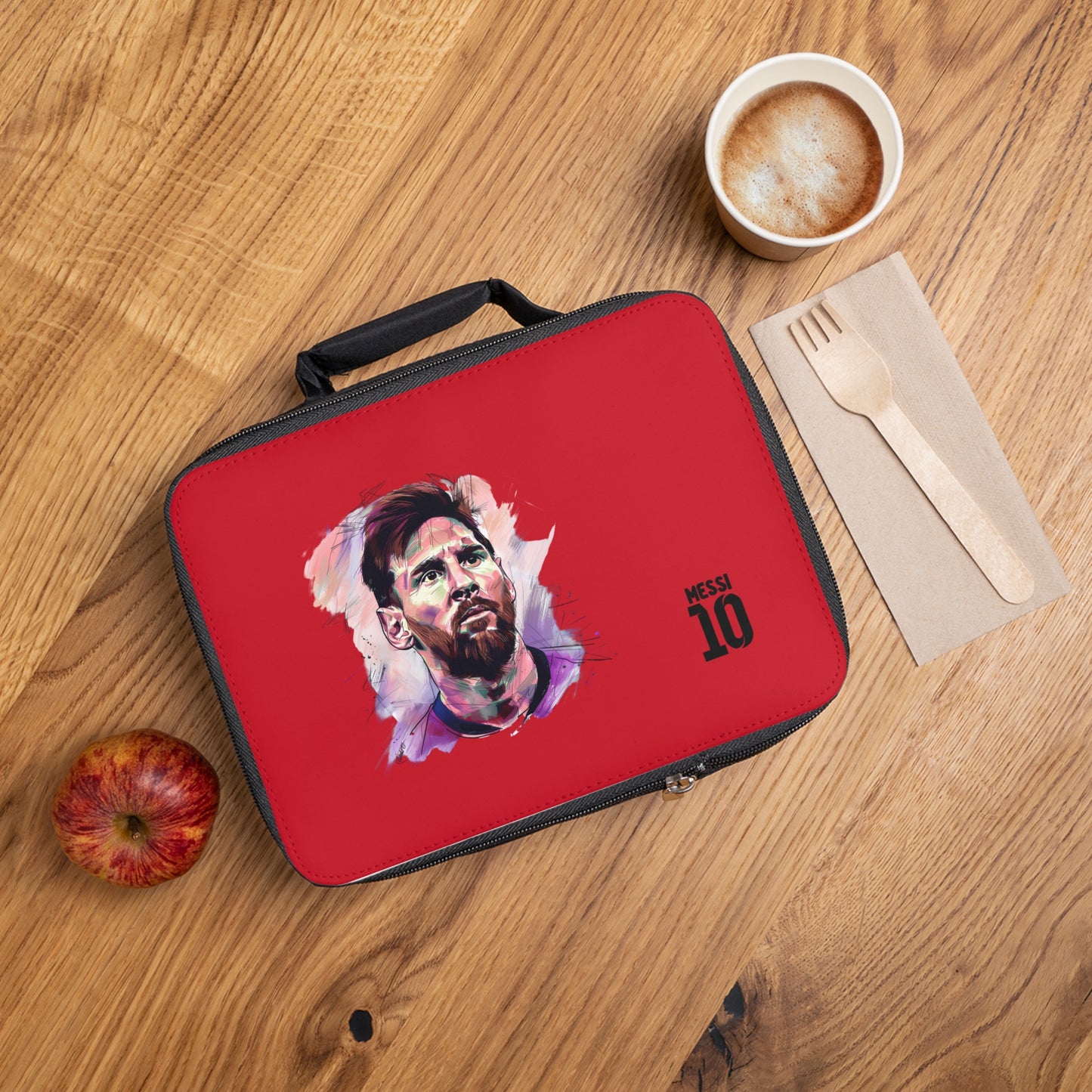 Lionel Messi LM10 Lunch Bag Dark red ⚽🥇