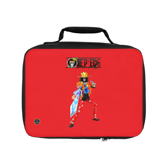 Brook One Piece Anime Lunch Bag Red 🍱
