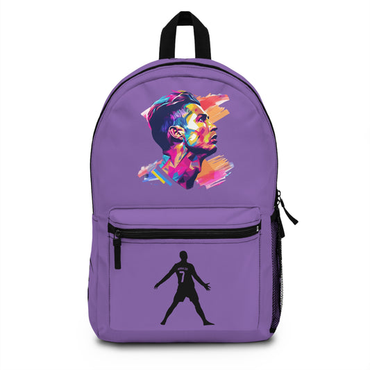 Cristiano Ronaldo CR7 School Backpack Light purple 🎒⚽