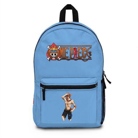 Sanji One Piece Anime Backpack Light blue 🍳