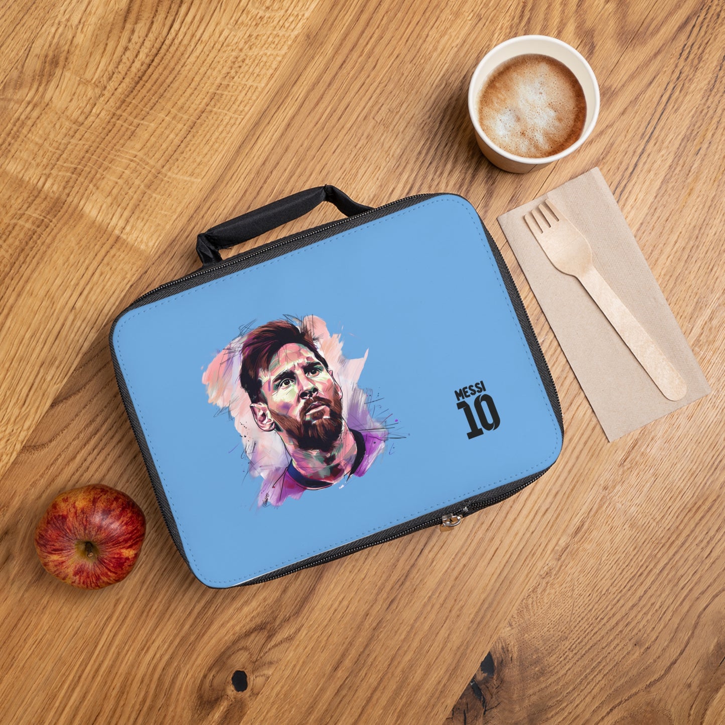 Lionel Messi LM10 Lunch Bag Light blue ⚽🥇