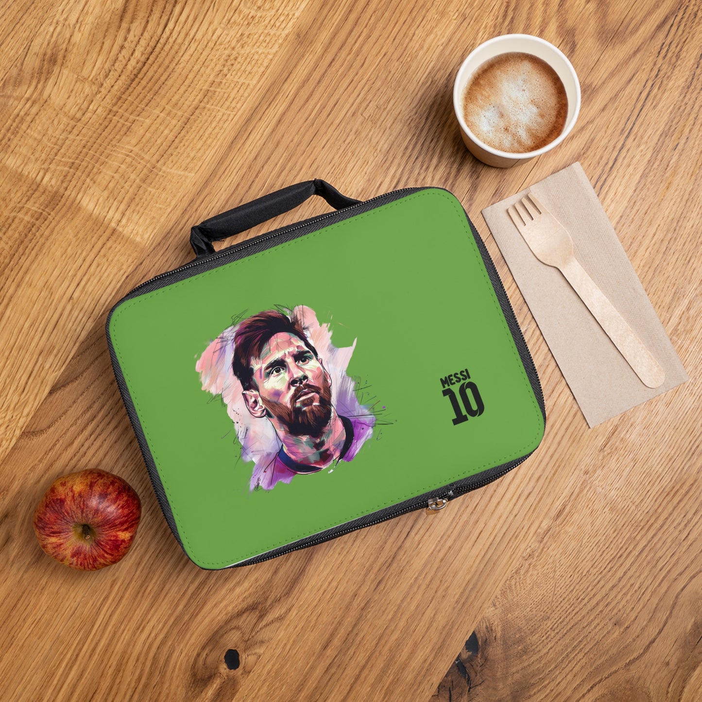Lionel Messi LM10 Lunch Bag Green ⚽🥇