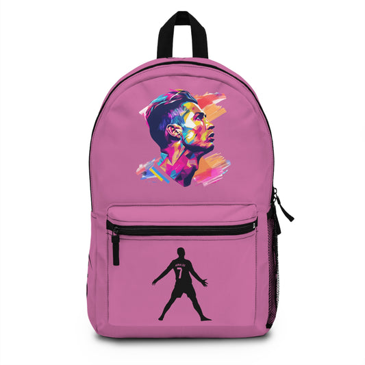 Cristiano Ronaldo CR7 School Backpack Light pink 🎒⚽