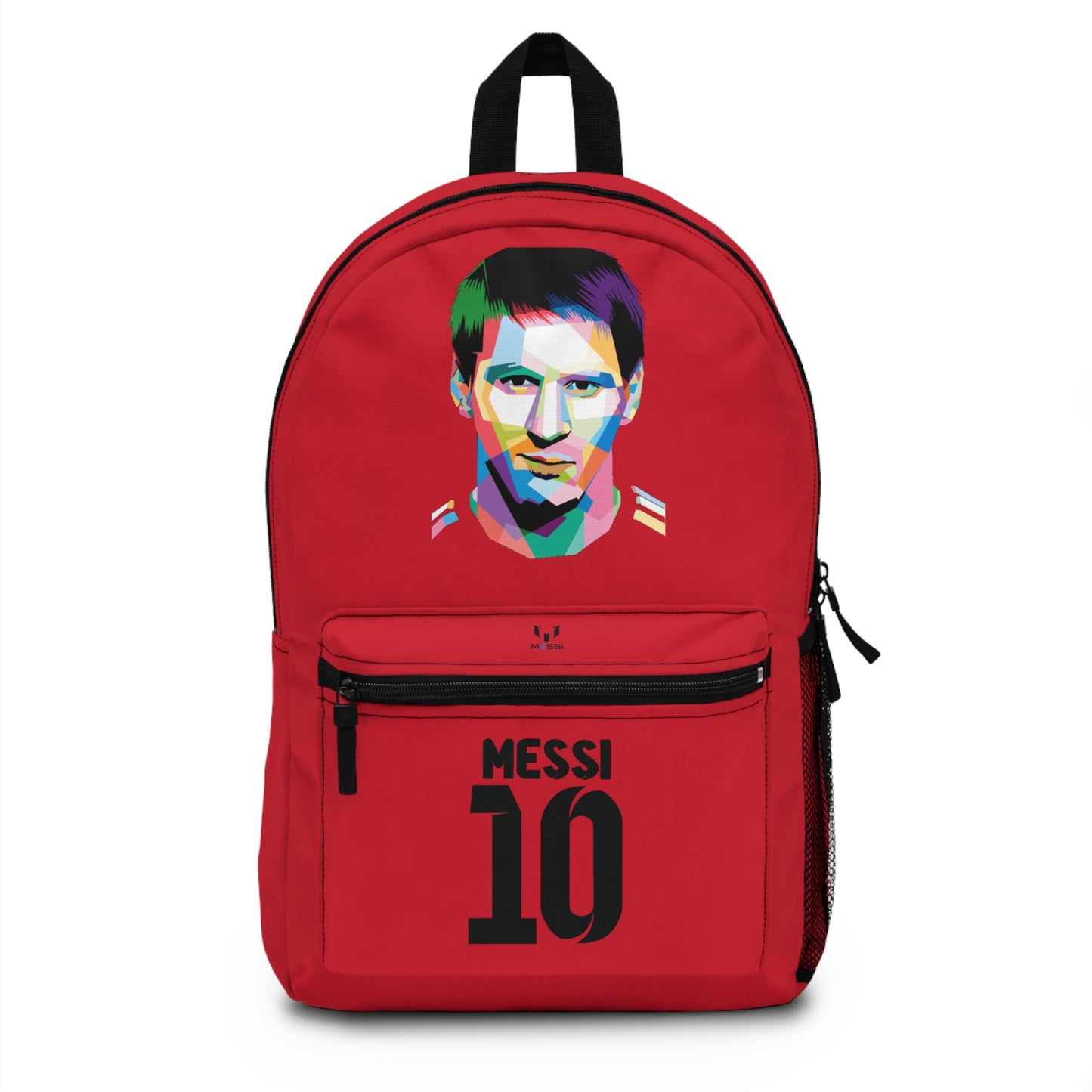 Leo Messi School Backpack for Boys Dark red 🎒🏆 ⚽