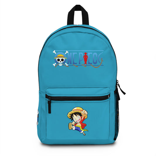 Monkey D. Luffy One Piece Anime Backpack Turquoise 🏴☠️