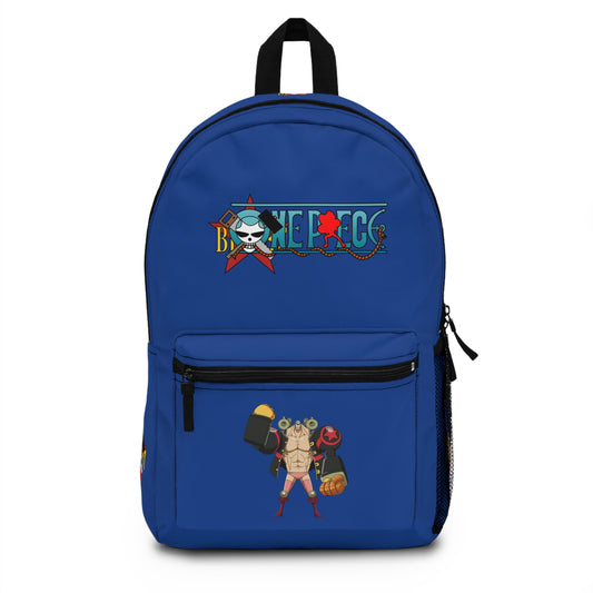 Franky One Piece Anime Backpack Dark blue 🔧