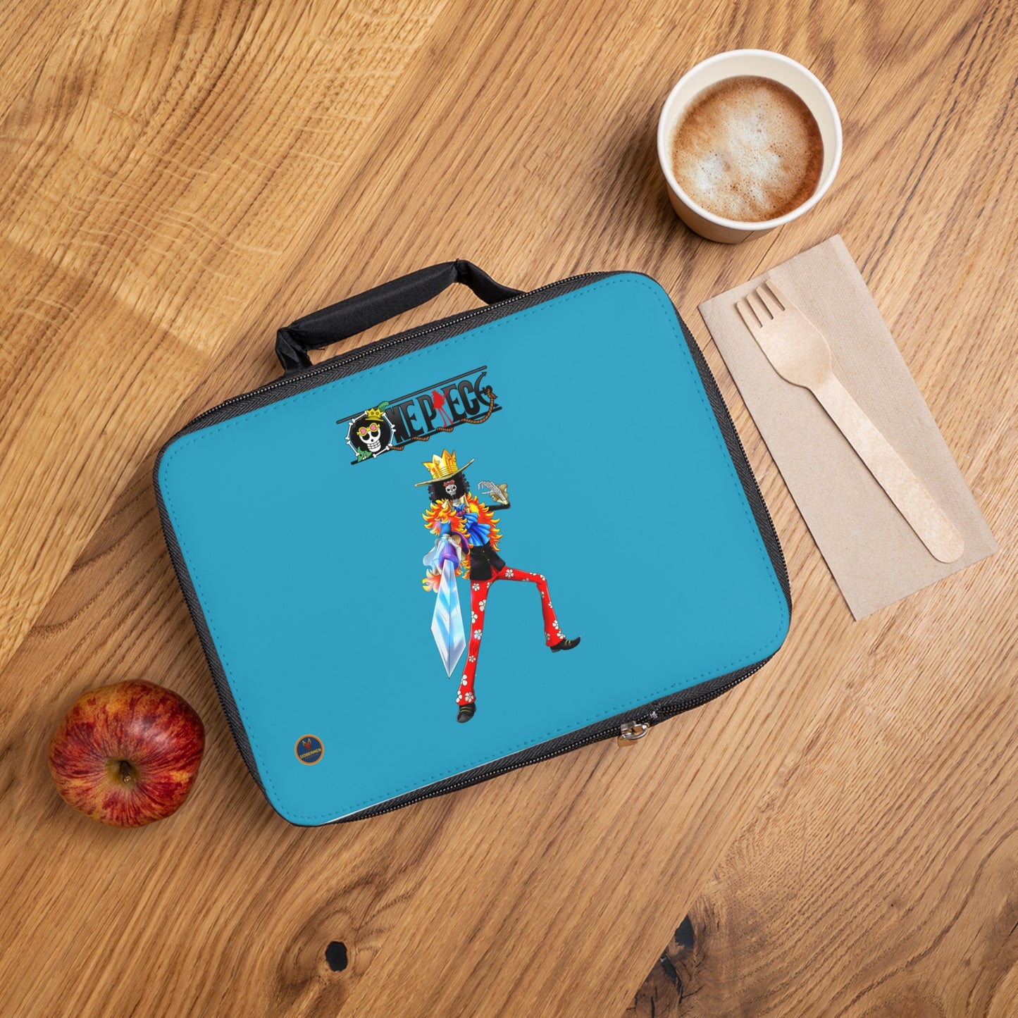 Brook One Piece Anime Lunch Bag Turquoise 🍱