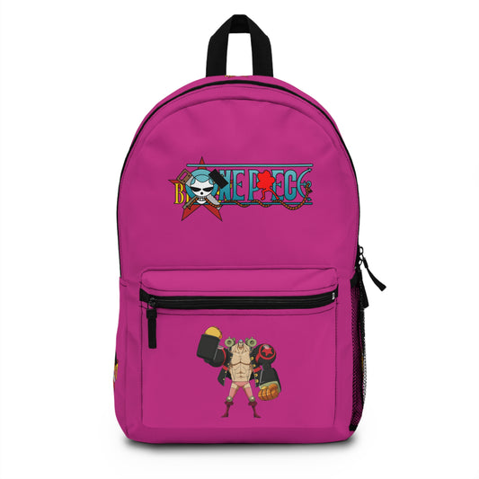 Franky One Piece Anime Backpack Pink 🔧