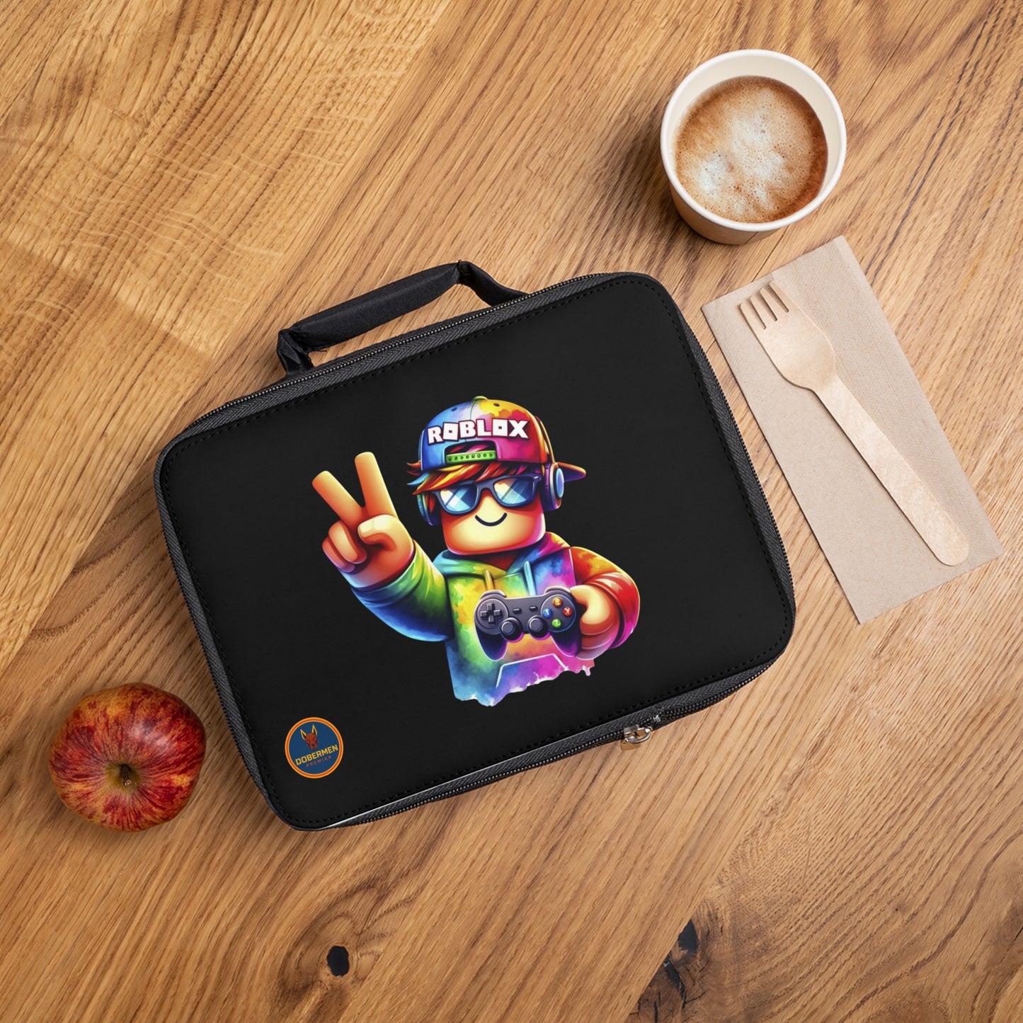 Vibrant Roblox Lunch Box Black 🌈 🎮🎒