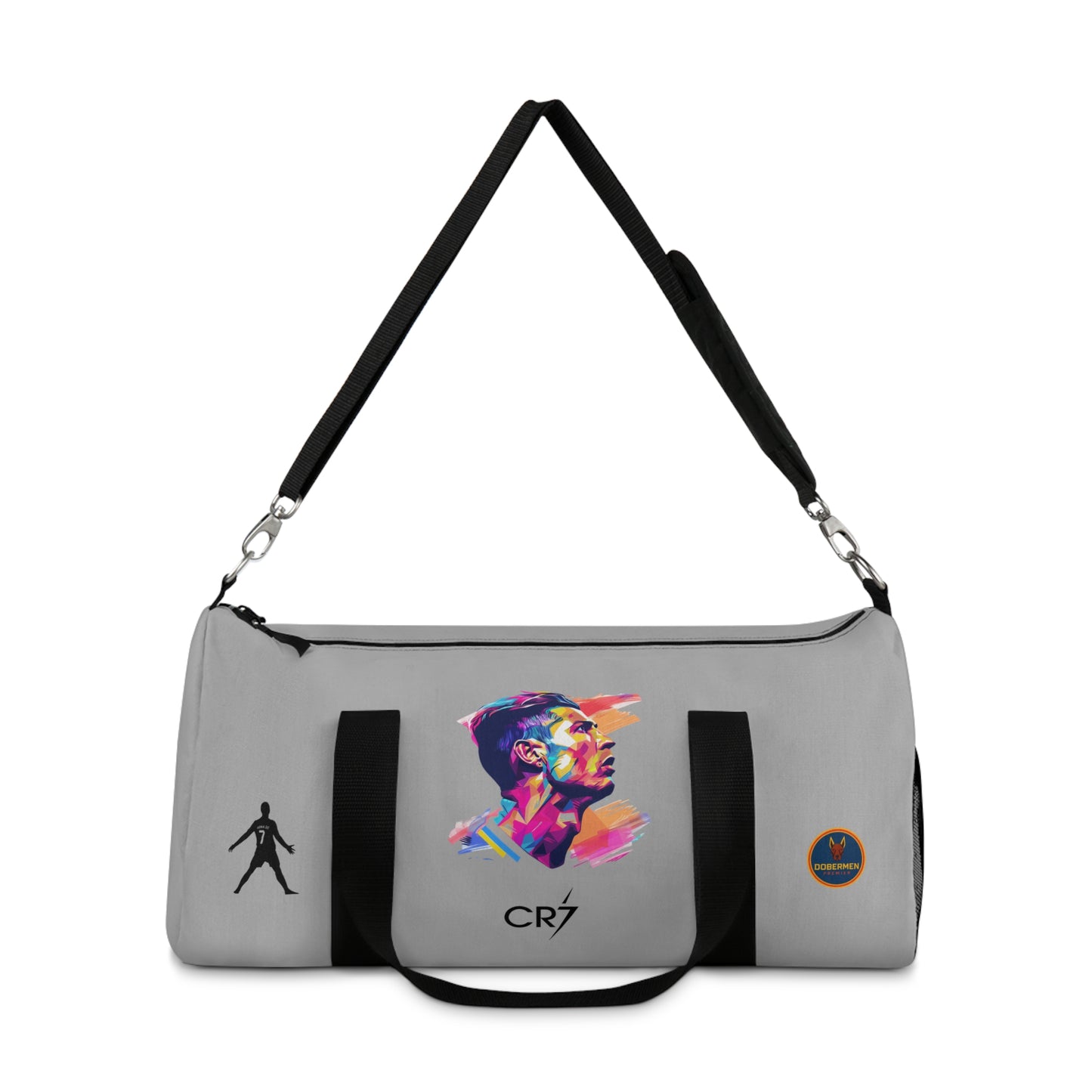 Premium Cristiano Ronaldo Duffel Bag Light grey 🏆⚽