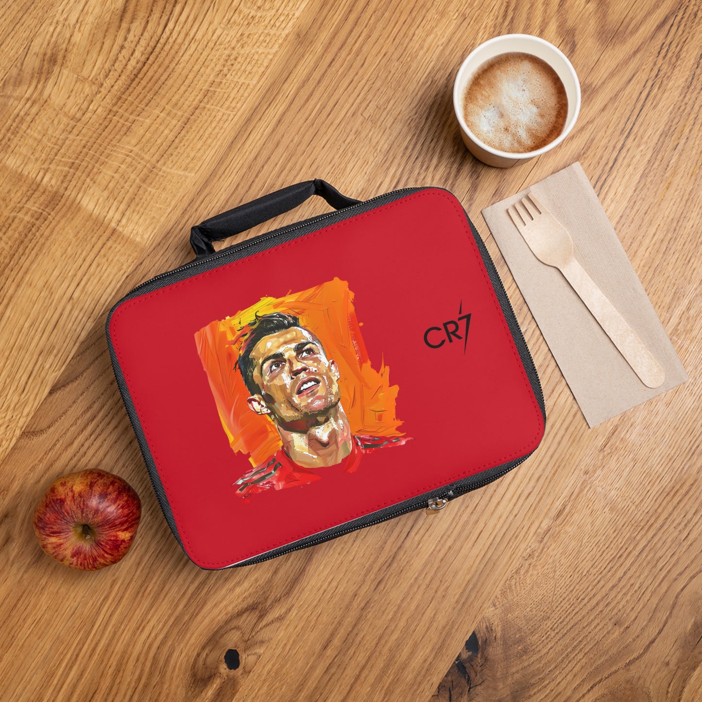 CR7 Cristiano Ronaldo Lunch Bag Dark red ⚽🥇