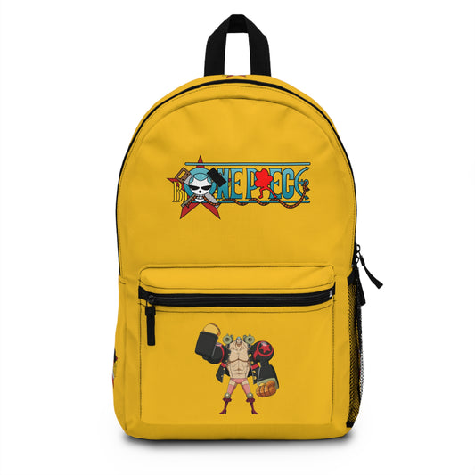 Franky One Piece Anime Backpack Yellow  🔧